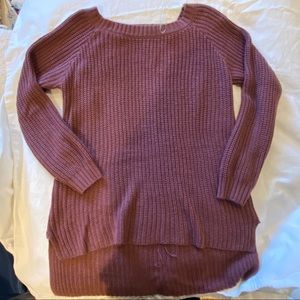 Charlotte Russe Key Hole back Purple Sweater